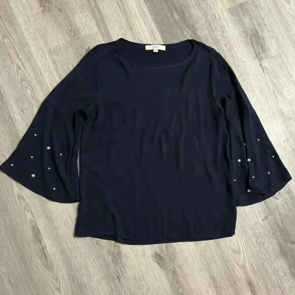 Loft Navy Blue blouse